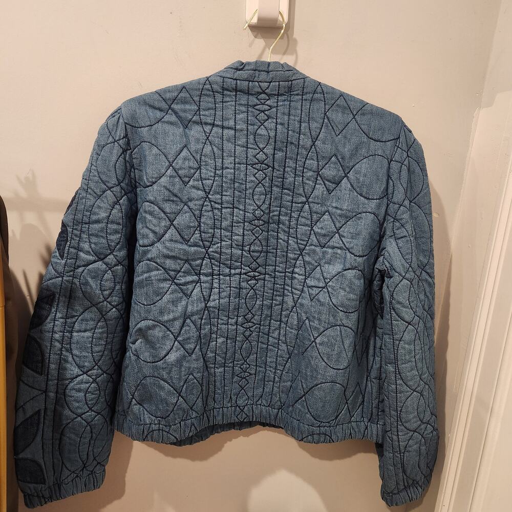 Free People Quinn Quilted blue jacket size XL - Picture 9 of 9
